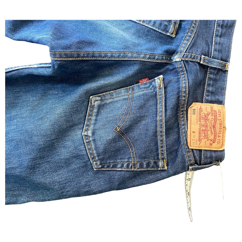 NWOT LEVI’S 501 FOR ANTHRO HIGH WAISTED BUTTON FLY STRAIGHT LEG THE OG OF JEANS - Picture 11 of 16